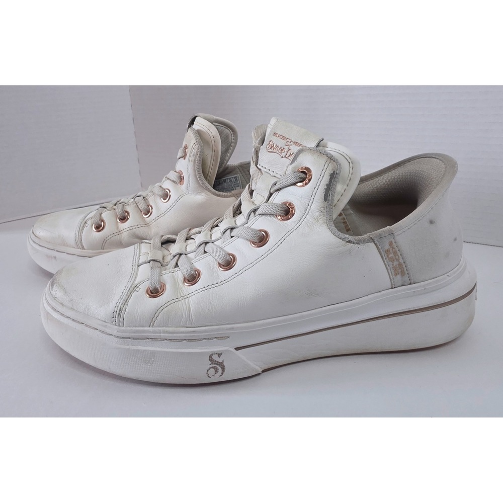 Skechers Snoop Dogg Hands Free Slip-ins Snoop One OG White Rose Gold Mens 9